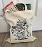 Illustrated “Life’s Better In The Garden” Printed Tote Bag  - Image 2