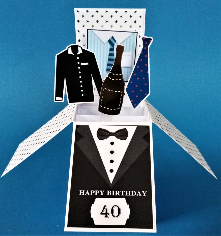 Men's 40th Birthday Card 