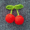 Retro Cherry Brooch