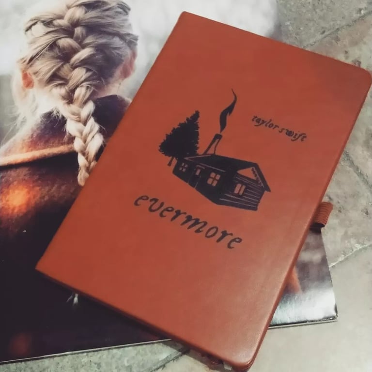 Evermore Taylor Swift inspired A5 notebook
