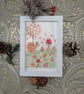Red Squirrel and Toadstool hand-painted original watercolour painting framed  - Image 2