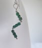 Unique Sterling Silver and Emerald Earrings  - Image 5