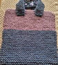 Knitted handbag. Blue and purple  - Image 3