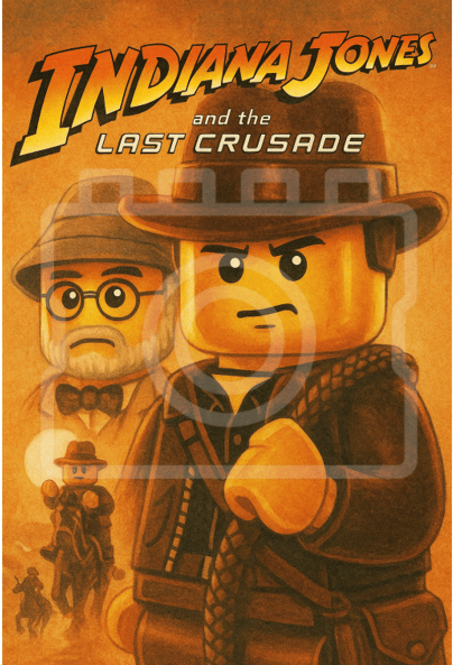 INDIANA JONES: THE LAST CRUSADE - LEGO-Inspired A4 Movie Poster - Ready to Frame