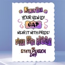 Personalised 66th Birthday Card - NEW ID - OAP! 
