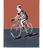 The Cyclist A3 poster-print - Image 1