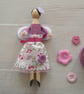 craft kit Make a spring fairy peg doll - Image 3