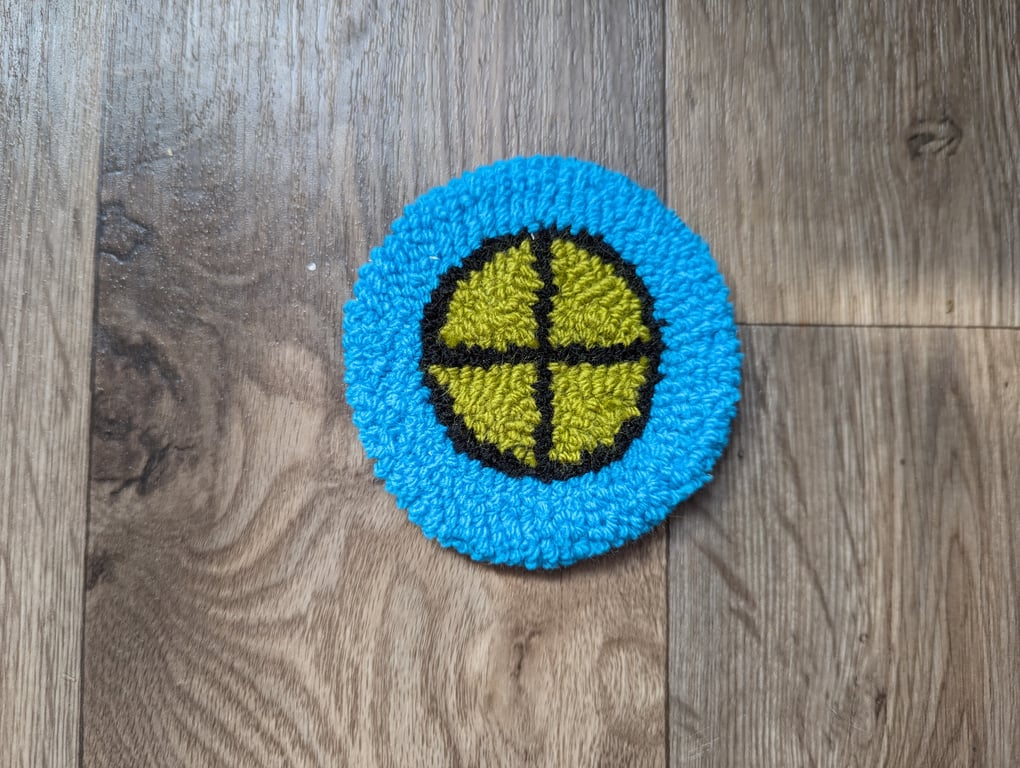 Earth Symbol Mug Rug or Decoration 