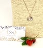 Wild Strawberry  - fine silver clay pendant necklace - Image 5