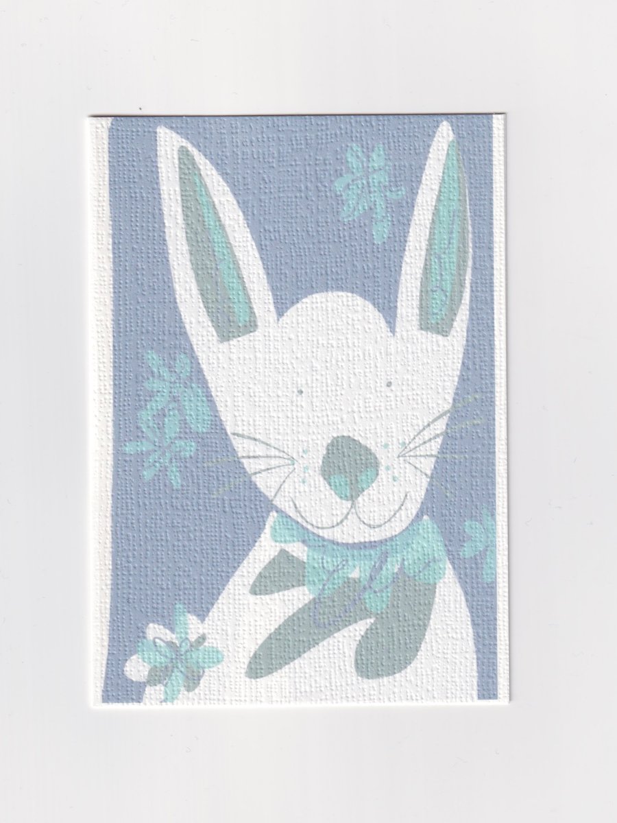 Easter Bunny - Spring Greetings Card 