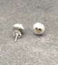 Soul Pebble Studs, gold heart studs, pebble studs, round gold heart studs.  - Image 8