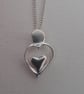 Handmade Eco silver 'You have my heart' pendant - Image 1