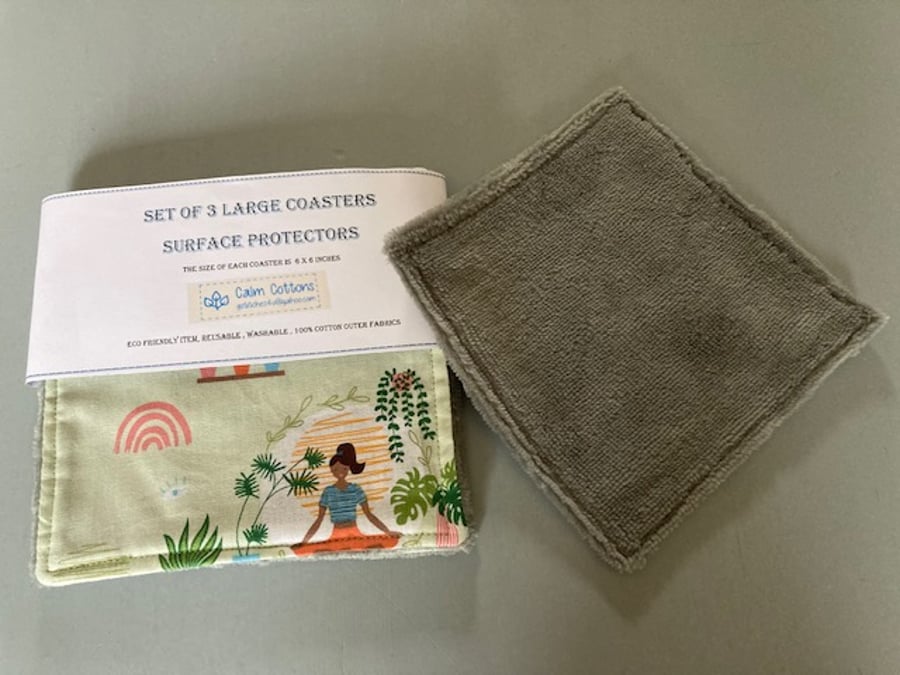 Set of 3 Large coasters