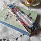 My Favourite Book Bookmark Floral Shabby Chic Bookmark Quilted Patchwork