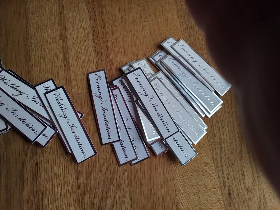 Wedding and evening invitation toppers. Ref 286