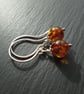 Amber Pendant Necklace and Earring Set - Image 3