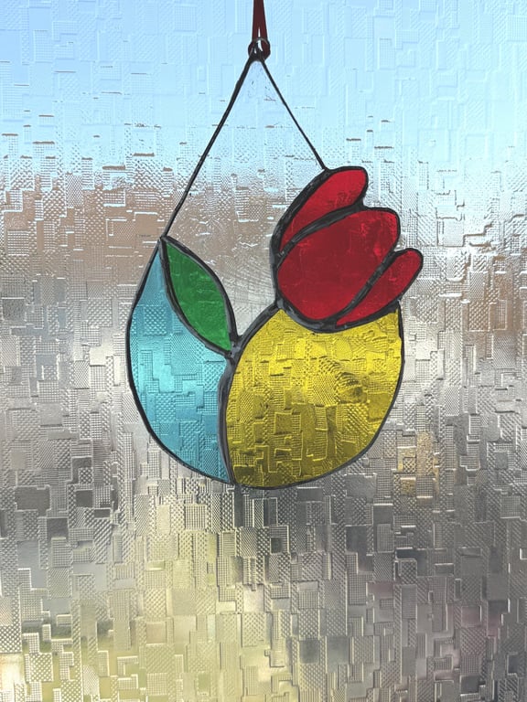 Flower teardrop panel