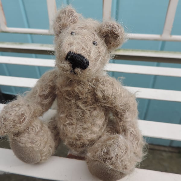 5" Mohair Teddy Bear. Hand made Collectors Item