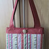 SALE - Christmas Handbag - Vintage Stripe