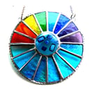 Rainbow Sea Colourwheel Suncatcher Stained Glass Handmade 008