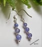 Designer AA 5.55ct Tanzanite Sterling Silver Earrings  - Image 2