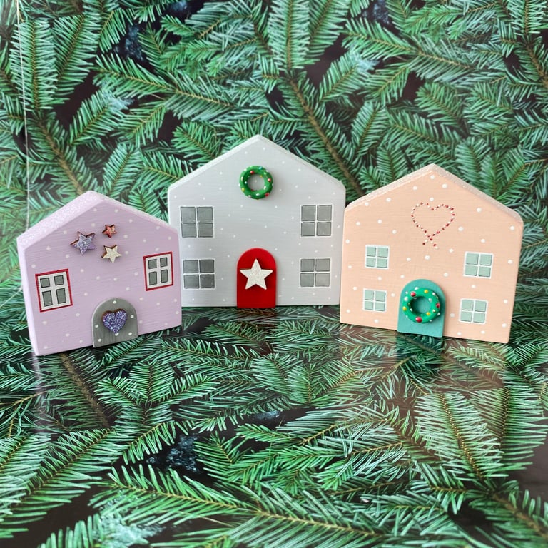 Contemporary Christmas Ornament, pastel minimalist home decor decoration