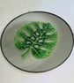 Rhinestone Monstera Mirror Handmade Crystal Leaf Wall Art 30cm  - Image 3