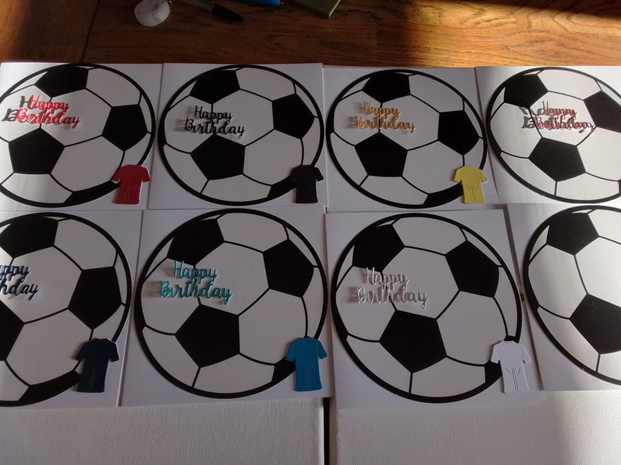 Birthday card. Football. Blank card. Football shirt. Ref 559