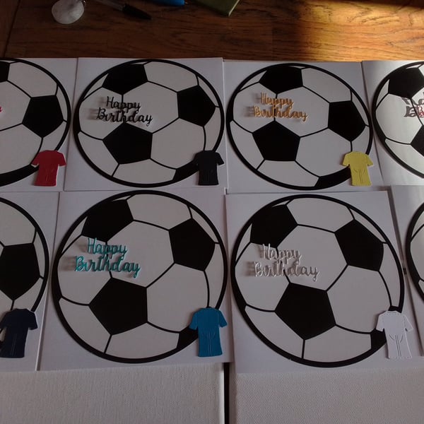 Birthday card. Football. Blank card. Football shirt. Ref 559