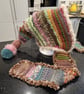 Fae cottagecore crochet winter hood hat scarf - Folksy