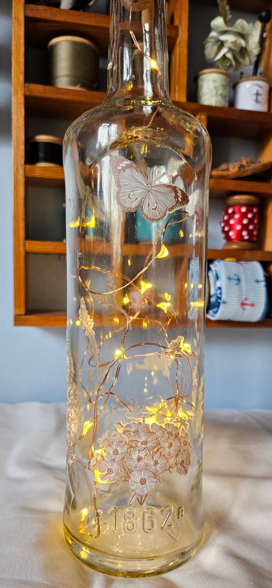 Decorated Bottle Light, Fairy Lights