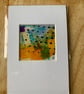 Unique Abstract Art work in a professionally cut aperture ready for framing. - Image 2