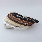7" or  9" Extendable Macramé Bracelet With Stainless Steel Clasp. Colour Options