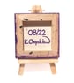 Guinea Pig Miniature Acrylic Painting - cute pet art on mini purple canvas - Image 7