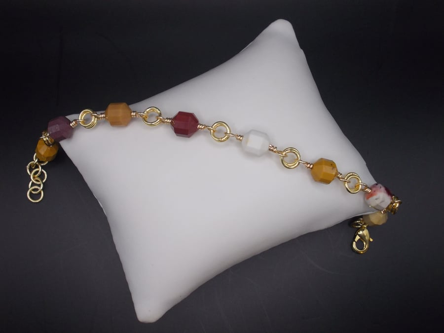 Autumn colours bracelet