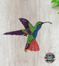 Hummingbird Brooch – Handcrafted Free Standing Lace Design