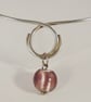 Sliver Necklet with Pink Glass Bead - Image 6