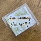Handmade Bookmark Mini Flashcard Rude Statements Floral Polka Dots Non Verbal