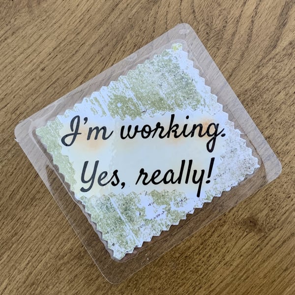 Handmade Bookmark Mini Flashcard Rude Statements Floral Polka Dots Non Verbal