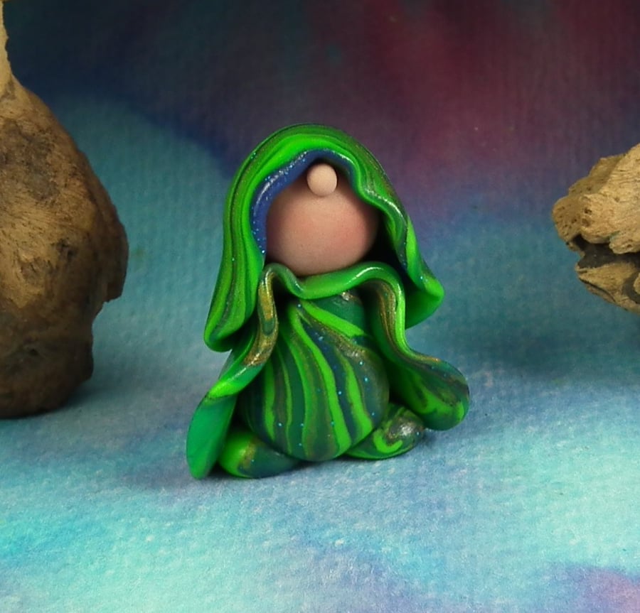 Little-Known-Gnome Master of Stealth OOAK Sculpt by Ann Galvin