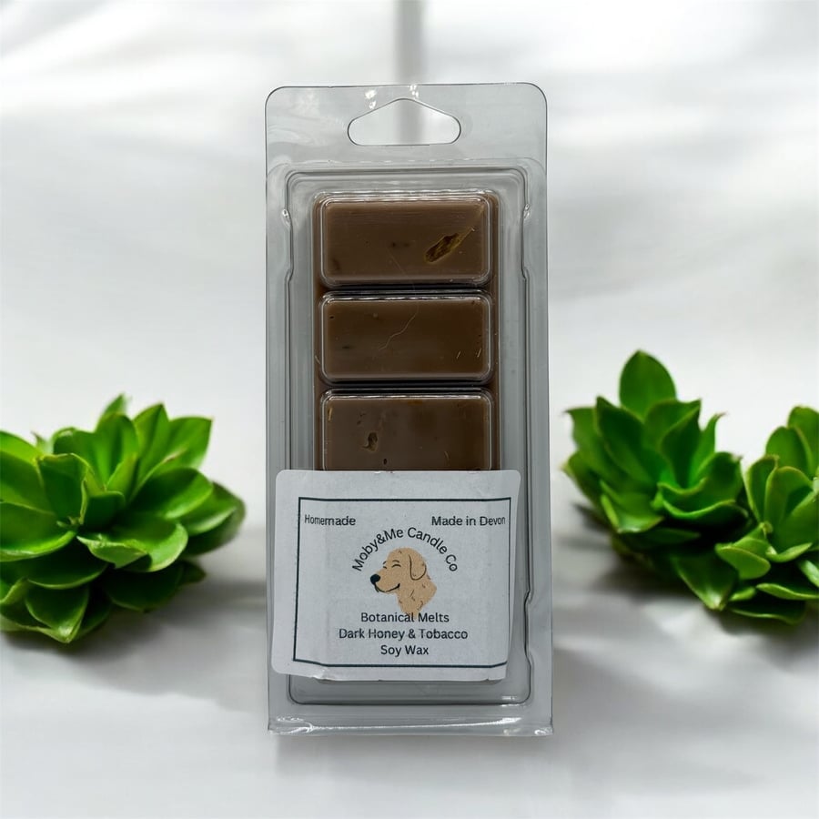 Dark Honey & Tobacco Botanical Soy Wax Melt Snap bar
