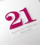 Handmade 100th birthday card - personalised with any age and message - Image 5