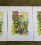 The Garden Pond' - linoprint - Image 4