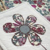 embroidered bag charm or keyfob