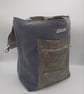 Green, yellow and grey shoulder handbag.  - Image 8