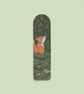 Cozy fox wooden bookmark