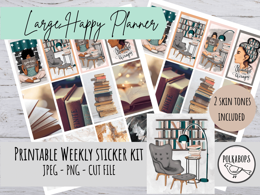 Large Happy Planner Weekly Kit Vertical Planner Stickers Printable