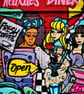 Street Art Graffiti Mural Digbeth Birmingham UK Photograph Print - Image 1