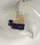 Swarovski Heart Amethyst & Golden Handbag Charm  - Image 7