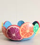 Decorative Stylised Citrus Slice Gourd Bowl - Image 5
